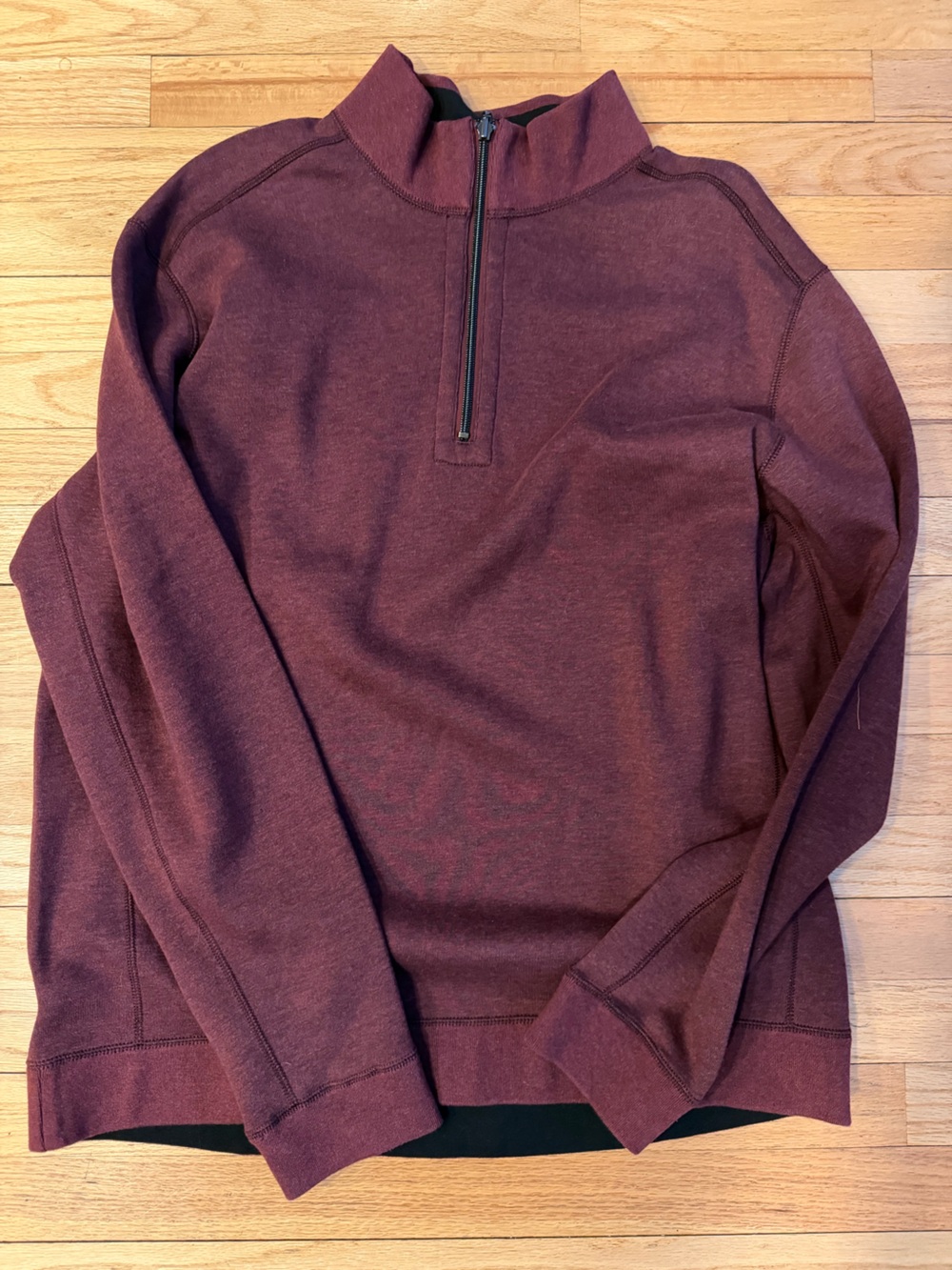 Tommy Bahama Burgundy Half-zip Sweatshirt